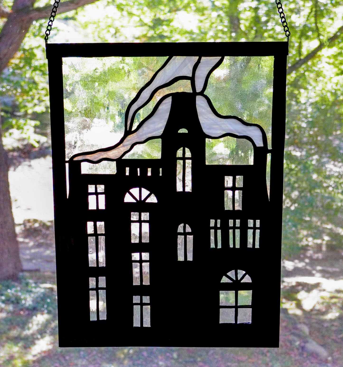 Haunted Mansion Stained Glass Panel