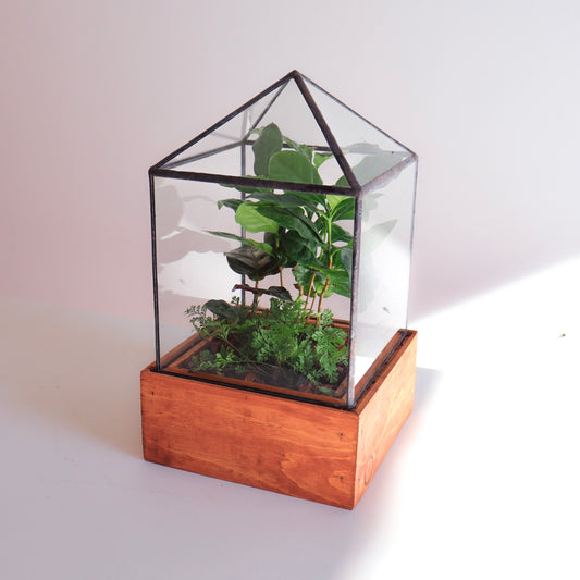 Dorman Handmade Stained-Glass Terrarium