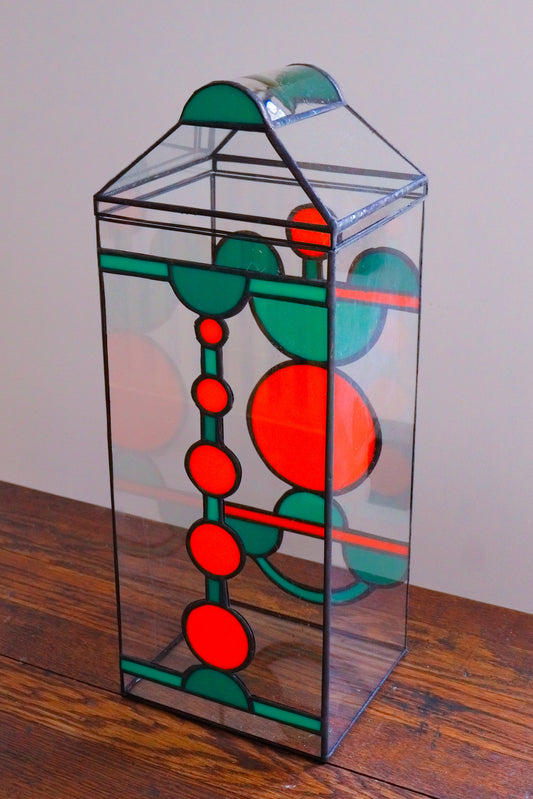 Disc Stained-Glass Terrarium